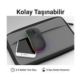 Infomax Kablosuz Mouse, Çift Modlu (Bluetooth 5.0 + 2.4ghz Usb) Şarj Edilebilir Rgb Işıklı Sessiz Mouse, Pc, Laptop, Macbook, Tablet, Ipad, Telefon Uyumlu (Bgms, Siyah) - Option-1 - Acı Kahverengi