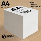 İnformal Fotokopi Kağıdı Premium Kalite A4 80 Gr 2500 Yaprak