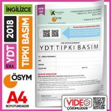 İnformal Yayınları 2018 YKS YDT İngilizce ÖSYM Tıpkı Basım Çıkmış Soru Deneme Kitapçığı (Video Çözümlü Türkiye Geneli)
