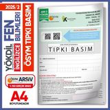 Informal Yayınları 2025/2 Yökdil Ingilizce Fen Bilimleri Ösym Çıkmış Soru Tıpkı Basım Deneme Kitapçığı Türkiye Geneli