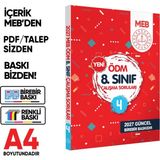 İnformal Yayınları 2027 LGS MEB Çalışma Soruları ÖDM 8.Sınıf Çalışma Kitabı 4 BASKI ÜCRETİ