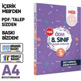 İnformal Yayınları 2027 LGS MEB Çalışma Soruları Ölçme Değerlendirme Merkezi ÖDM 8.Sınıf Çalışma Kitabı 5 BASKI ÜCRETİ