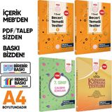 İnformal Yayınları 7.sınıf Meb Örnek Soru Bankası ve Kazanım Kavrama Testleri 4lü Set (Renkli Baskı) Baskı Ücreti