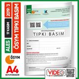İnformal Yayınları ALES 2019/3 Kasım ÖSYM Tıpkı Basım Çıkmış Soru Deneme Kitapçığı Video/PDF Çözümlü Türkiye Geneli