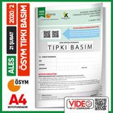 İnformal Yayınları ALES 2020/2 ÖSYM Tıpkı Basım Çıkmış Soru Deneme Kitapçığı Video/PDF Çözümlü Türkiye Geneli