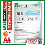 İnformal Yayınları ALES 2021/2 ÖSYM Tıpkı Basım Çıkmış Soru Deneme Kitapçığı Video/PDF Çözümlü Türkiye Geneli