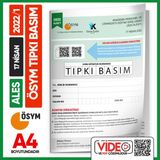 İnformal Yayınları ALES 2022/1 ÖSYM Tıpkı Basım Çıkmış Soru Deneme Kitapçığı Video/PDF Çözümlü Türkiye Geneli