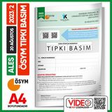 İnformal Yayınları ALES 2023/2 Ağustos ÖSYM Tıpkı Basım Çıkmış Soru Deneme Kitapçığı Video/PDF Çözümlü Türkiye Geneli