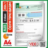 İnformal Yayınları ALES 2024/1 ÖSYM Tıpkı Basım Çıkmış Soru Deneme Kitapçığı Video/PDF Çözümlü Türkiye Geneli