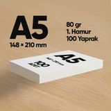 İnformal Yayınları Informal Fotokopi Kağıdı Premium Kalite A5 70 gr 100 Yaprak 1. Hamur