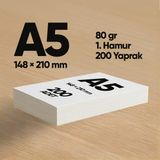 İnformal Yayınları Informal Fotokopi Kağıdı Premium Kalite A5 70 gr 200 Yaprak 1. Hamur