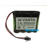 İNFOSTAR 4.8V 2600MAH Varta Pilli Oyuncak Araba Pili Siyah Soket