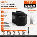 İnfostar Aeg B1214G, B1215R, B1220R ile Uyumlu Muadil Matkap Bataryası - Siyah
