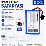 İnfostar Anker Eufy Robovac 11S Max Uyumlu Robot Süpürge Bataryası 14.4V 2600MAH Li-Ion