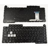 İnfostar Asus ROG Strix G15 G513RC G513RM ile Uyumlu Notebook Klavye - Tuş Takımı / Siyah - TR - Backlit RGB - 01-Siyah