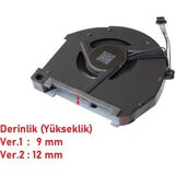 İnfostar Casper Excalibur G900 ile Uyumlu Notebook Fan - Ver.1 (9 Mm) - Siyah