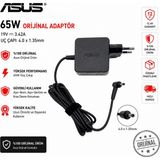 İnfostar Orijinal Asus ile Uyumlu Chromebook C200 19V 3.42A 65W Adaptör, Şarj Aleti - Siyah