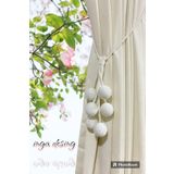 inga desing Perde Aksesuarları Fon Perde Bağlama Tavandan Braçol 6 Top