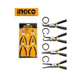 İngco 4 Parça Profesyonel Segman Pense Seti 180Mm Tam Set