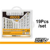 İngco AKSDB1901 19 Pcs Matkap Ucu ve Vida Seti