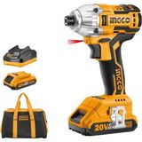 Ingco CIRLI2002 20V Lithium-Ion Şarjlı Vidalama 170NM Kömürsüz Motor 2 Bataryalı