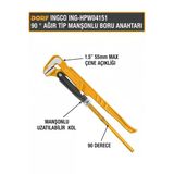 İngco Ing-Hpw04151 90 ° Ağır Tip Manşonlu Boru Anahtarı 1.5" 55Mm