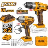 Ingco Li-Ion Akülü 2'li Kombo Set - Matkap ve Vidalama 20V 2 ING-COSLI230708