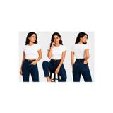 İngegno Kısa Kol Bisiklet Yaka Crop Model Viskon Ring Kumaş Kadın Body