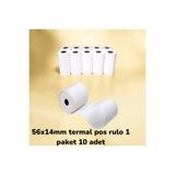 ingenico 56x14 Mm Iwe280- Move5000f- Ide280 Yazar Kasa Kaliteli Termal Yazarkasa Pos Rulosu 1 Paket 10 Adet