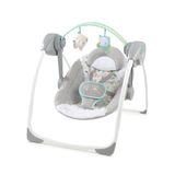 Ingenuity Comfort 2 Go Kompakt Taşınabilir 6 Vitesli Müzikli Bebek Salıncağı, Kolay Seyahat için Katlanır - Hayali Orman, 0-9 Ay