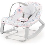Ingenuity Keep Cosy 3'ü 1 Arada Grow With Me Titreşimli Ana Kucağı ve Bebekten Yürümeye Başlayan Çocuk Salıncak - Burst (Pembe), Yeni Doğan ve Üzeri - Gri