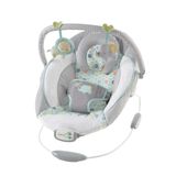 Ingenuity Rahatlatıcı Ana kucağı Bebek Koltuğu, Sesler ve Titreşimler, 0-6 Ay, 9 kg'a Kadar - Morrison, Fil/Aslan Oyuncaklı (Gri/Mavi)