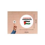 İngilizce Boykot Etiketi Boycotting Yuvarlak Mat Sticker 4 Cm (45 Adet)
