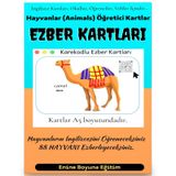 İngilizce Hayvanlar (Animals) Ezber Kartları