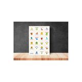 İngilizce Karışık Aferin Okul Kurs Ödül Etiketi Yuvarlak Mat Çıkartma Reward Sticker 4 Cm (90 Adet)