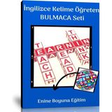 İngilizce Kelime Öğreten Bulmaca Kitap Seti 2 Kitap Enine Boyuna Eğitim
