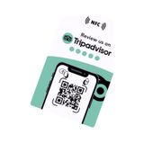 İngilizce Nfc Ve Qr Kodlu Tripadvisor Yorum Ve Puanlama Kartı