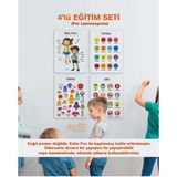 Ingilizce Okul Öncesi - Ilköğretim Çocuk Eğitim Seti-4 Pvc Laminasyonlu 4'lü Poster 21X30 cm
