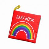 İngilizce Renkli Bebek Kumaş Sessiz Kitap E120 - Bez Kitap