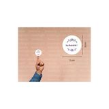 İngilizce Say Mashallah ! Etiketi Yuvarlak Mat Sticker Mor Maşallah De Nazar Değmesin 3 Cm (95 Adet)