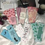 Ingilizce Yazılı Çift Taraflı Kitap Ayracı Karışık Renkli Ayraç Hediyelik Okul Kurs Birthday Karne Hediyesi 20 Adet (Renkli) - Standart