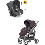Inglesina Trilogy Tek El Katlanır Bebek Arabası + Darwin Recline Yatabilen Ana Kucağı - Velvet Grey