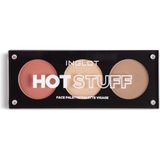 Inglot Hot Stuff Yüz Paleti 7 g Bronzlaştırıcı ve Allık ile Cilt Vurgulama - renkli