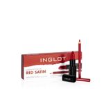 Inglot Kırmızı Saten Dudak Makyaj Seti