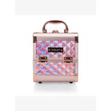 INGLOT Makeup Case Diamond Mini Holographic Rose Gold MB152M Profesyonel Makyaj Çantası Kilitli Organizer