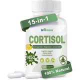 İngreens Cortisol 15-İn-1 Ashwagandha Theanine & Lemon Balm Rhodiola Magnesium Relaxation & Restful Sleep 60 Caps
