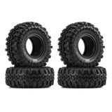 INJORA 1.0 Lastikler Yumuşak Kauçuk Paletli Tekerlek Lastikleri 1/18 TRX4M SCX24 Gladyatör Bronco C10 JLU Sürgü B17 Eksenel 1/24 1/18 Paletli araba, 4 ADET, 56 * 22 mm (T1005)