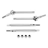 INJORA + 2mm Genişletilmiş Konu Dogbone CVD Ön Arka Aks Milleri 1/18 TRX4M Akslar Değiştirme için