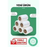 İNKARSAN Dilimli Streç Film 6 Adet 10cm x 200m 17 Micron Şeffaf Streç El Tipi Koli, Eşya ve Palet Streci