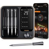 Inkbird Int-14-Bw – Kablosuz Akıllı Et & Grill Termometresi (Wifi 2.4g + Bluetooth 5.4, 91M Sinyal, -Profesyonel Pişirme Için Yüksek Hassasiyetli Akıllı Termometre - 0 - Siyah